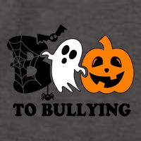 Boo To Bullying Orange Anti Bullying Unity Day Halloween Vector Backpack