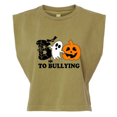 Boo To Bullying Orange Anti Bullying Unity Day Halloween Garment-Dyed Women's Muscle Tee
