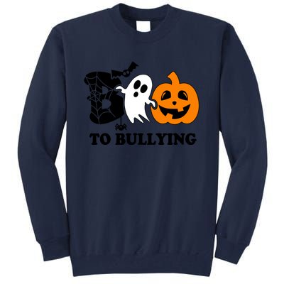 Boo To Bullying Orange Anti Bullying Unity Day Halloween Tall Sweatshirt