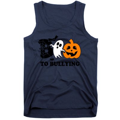 Boo To Bullying Orange Anti Bullying Unity Day Halloween Tank Top