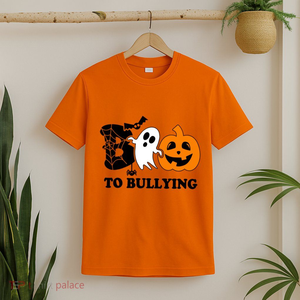 Boo To Bullying Orange Anti Bullying Unity Day Halloween T-Shirt