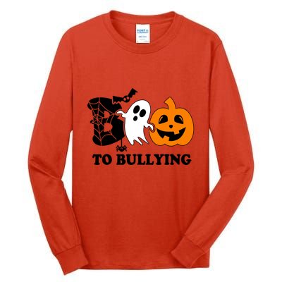Boo To Bullying Orange Anti Bullying Unity Day Halloween Tall Long Sleeve T-Shirt