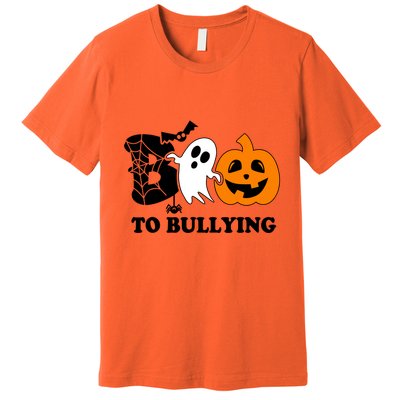 Boo To Bullying Orange Anti Bullying Unity Day Halloween Premium T-Shirt