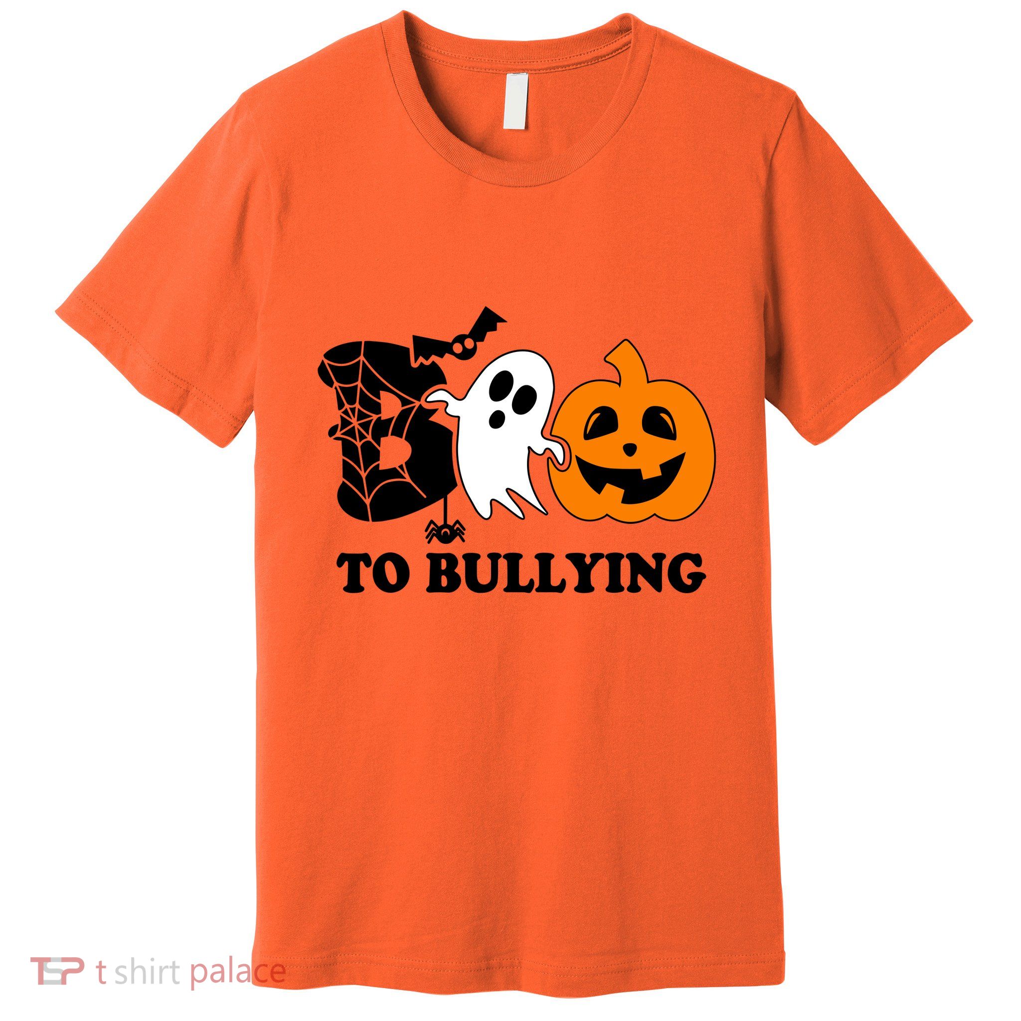 Boo To Bullying Orange Anti Bullying Unity Day Halloween Premium T-Shirt