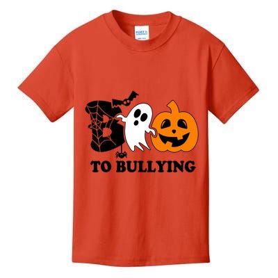 Boo To Bullying Orange Anti Bullying Unity Day Halloween Kids T-Shirt