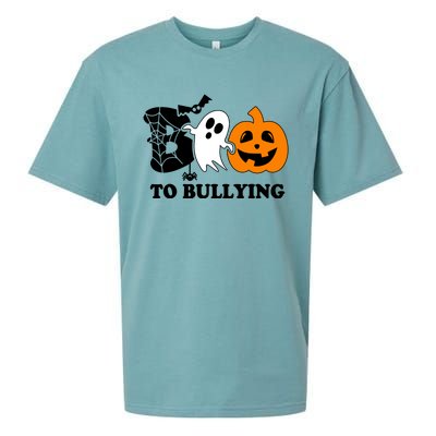 Boo To Bullying Orange Anti Bullying Unity Day Halloween Sueded Cloud Jersey T-Shirt