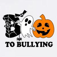 Boo To Bullying Orange Anti Bullying Unity Day Halloween Garment-Dyed Sweatshirt