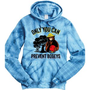 Bogey The Bear Only You Can Prevent Bogeys Disc Golf Tie Dye Hoodie