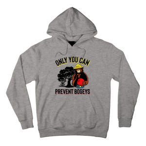 Bogey The Bear Only You Can Prevent Bogeys Disc Golf Tall Hoodie