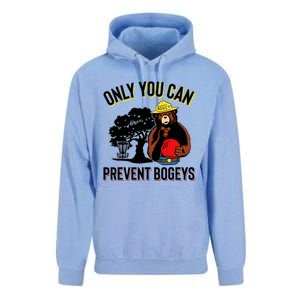 Bogey The Bear Only You Can Prevent Bogeys Disc Golf Unisex Surf Hoodie