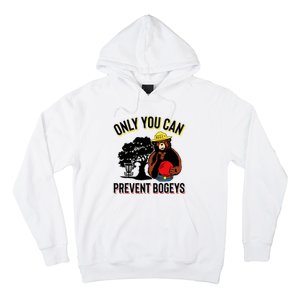 Bogey The Bear Only You Can Prevent Bogeys Disc Golf Hoodie