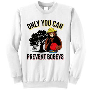 Bogey The Bear Only You Can Prevent Bogeys Disc Golf Sweatshirt