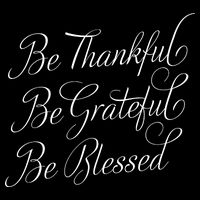 Be Thankful Be Grateful Be Blessed Women's V-Neck T-Shirt