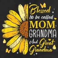 Blessed To Be Called Mom Grandma Great Grandma Mother's Day 7 Panel Mesh Trucker Snapback Hat
