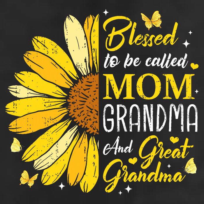 Blessed To Be Called Mom Grandma Great Grandma Mother's Day 7 Panel Mesh Trucker Snapback Hat