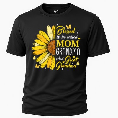 Blessed To Be Called Mom Grandma Great Grandma Mother's Day Cooling Performance Crew T-Shirt