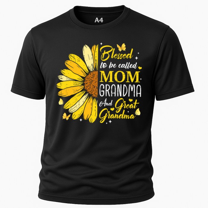Blessed To Be Called Mom Grandma Great Grandma Mother's Day Cooling Performance Crew T-Shirt