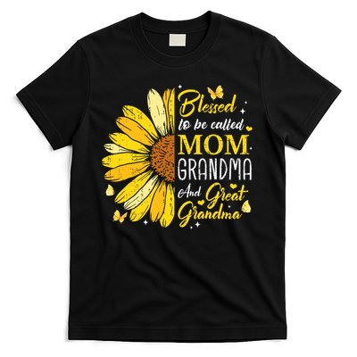 Blessed To Be Called Mom Grandma Great Grandma Mother's Day T-Shirt