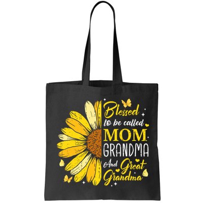 Blessed To Be Called Mom Grandma Great Grandma Mother's Day Bag