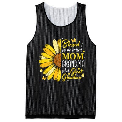 Blessed To Be Called Mom Grandma Great Grandma Mother's Day Mesh Reversible Basketball Jersey Tank