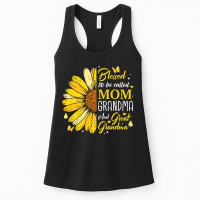 Blessed To Be Called Mom Grandma Great Grandma Mother's Day Womens Tank Top