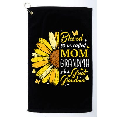 Blessed To Be Called Mom Grandma Great Grandma Mother's Day Golf Towel
