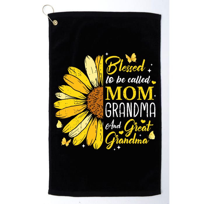 Blessed To Be Called Mom Grandma Great Grandma Mother's Day Golf Towel