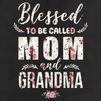 Blessed To Be Called Mom And Grandma Floral Golf Towel