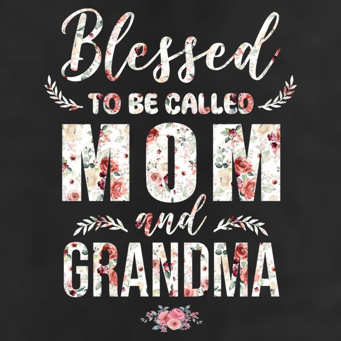 Blessed To Be Called Mom And Grandma Floral Golf Towel