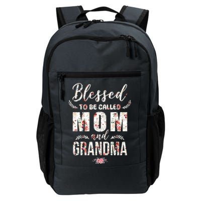 Blessed To Be Called Mom And Grandma Floral Daily Commute Backpack