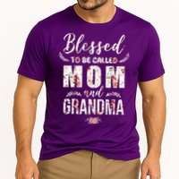 Blessed To Be Called Mom And Grandma Floral Cooling Performance Crew T-Shirt