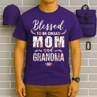 Blessed To Be Called Mom And Grandma Floral T-Shirt