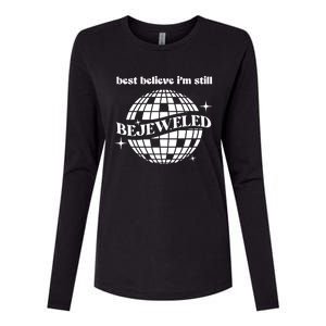 Bejeweled Taylor Womens Cotton Relaxed Long Sleeve T-Shirt