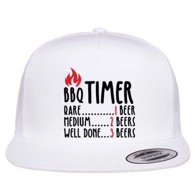 BBQ Timer Flat Bill Trucker Hat