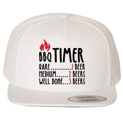 BBQ Timer Wool Snapback Cap