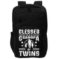 Blessed To Be A Grandpa Of Twins Gift Impact Tech Backpack