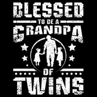Blessed To Be A Grandpa Of Twins Gift Impact Tech Backpack