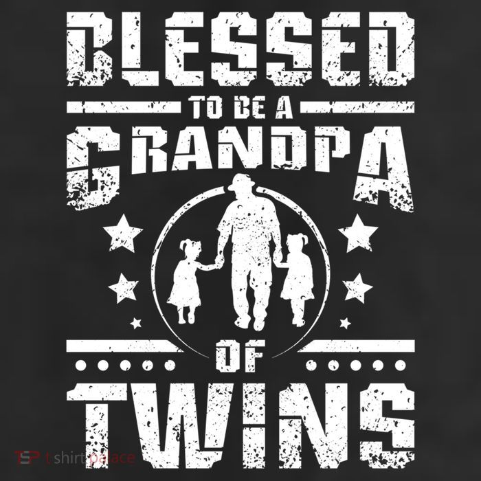 Blessed To Be A Grandpa Of Twins Gift 25L Jumbo Tote