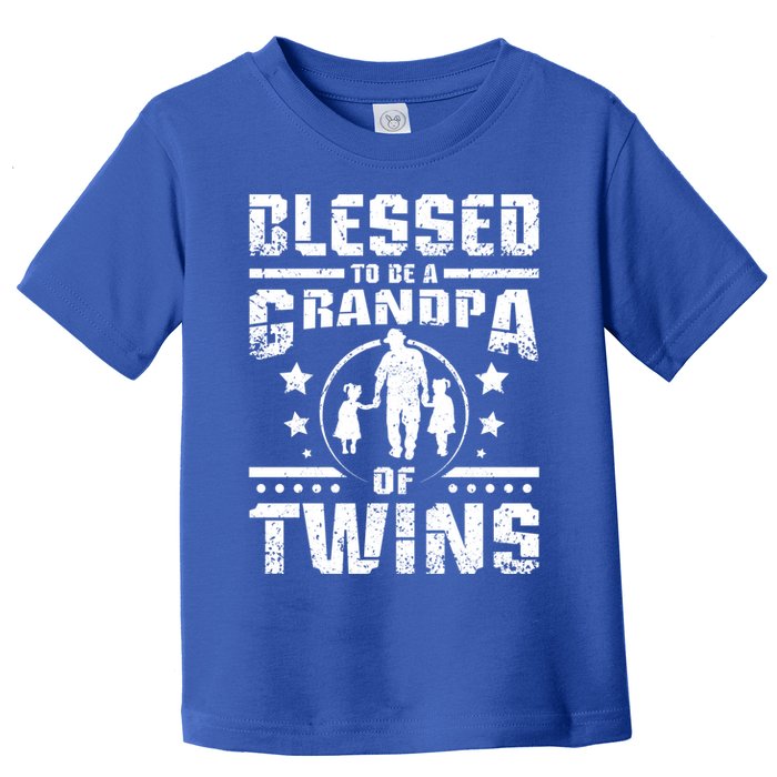 Blessed To Be A Grandpa Of Twins Gift Toddler T-Shirt