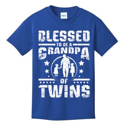 Blessed To Be A Grandpa Of Twins Gift Kids T-Shirt