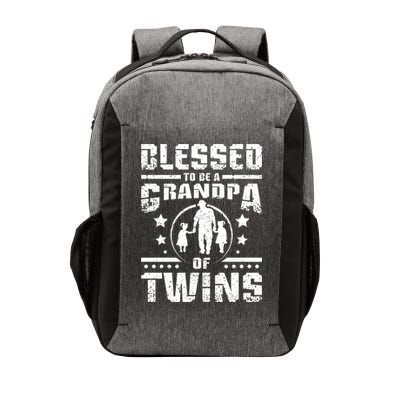 Blessed To Be A Grandpa Of Twins Gift Vector Backpack