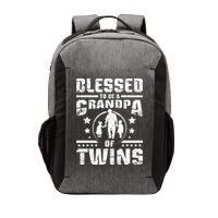 Blessed To Be A Grandpa Of Twins Gift Vector Backpack