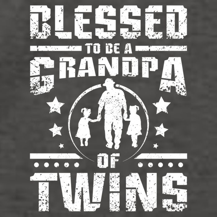 Blessed To Be A Grandpa Of Twins Gift Vector Backpack