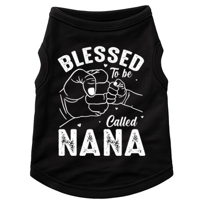 Blessed To Be Called Nana FatherS Day MotherS Day Doggie Tank