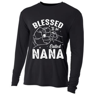 Blessed To Be Called Nana FatherS Day MotherS Day Cooling Performance Long Sleeve Crew