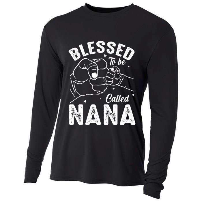 Blessed To Be Called Nana FatherS Day MotherS Day Cooling Performance Long Sleeve Crew