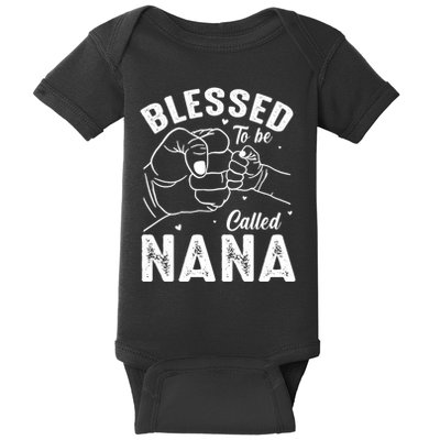 Blessed To Be Called Nana FatherS Day MotherS Day Baby Bodysuit
