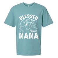 Blessed To Be Called Nana FatherS Day MotherS Day Sueded Cloud Jersey T-Shirt