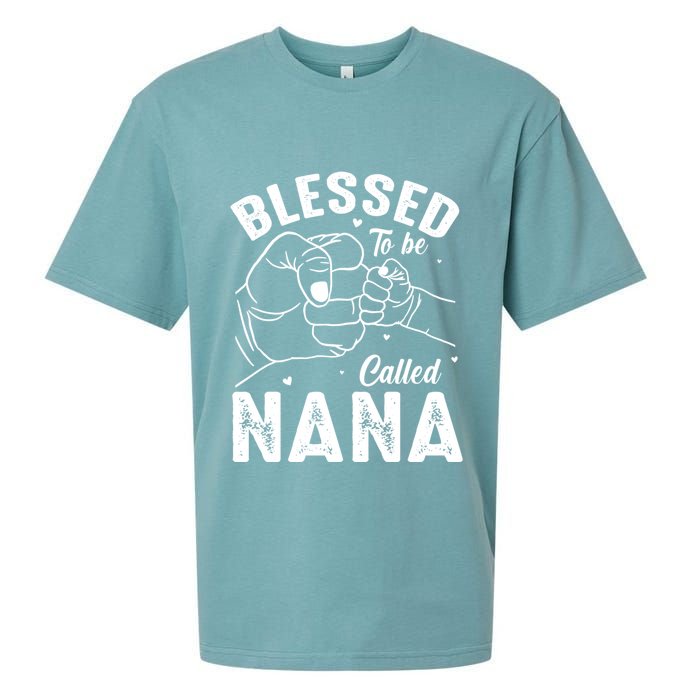 Blessed To Be Called Nana FatherS Day MotherS Day Sueded Cloud Jersey T-Shirt