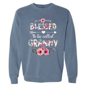 Blessed To Be Called Granny Funny Granny Mother's Day Garment-Dyed Sweatshirt